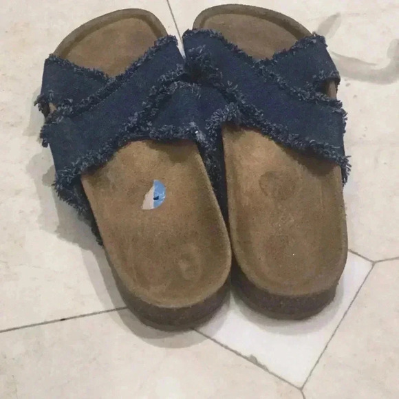 NWOT Cloth slide style sandals summer spring shoe - Picture 2 of 5